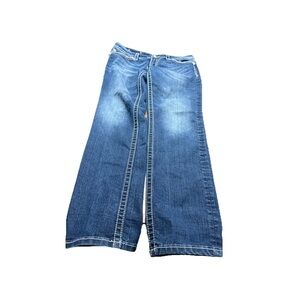 Miss Me Women’s Medium Wash Signature Rise Skinny! Size 32 38x33